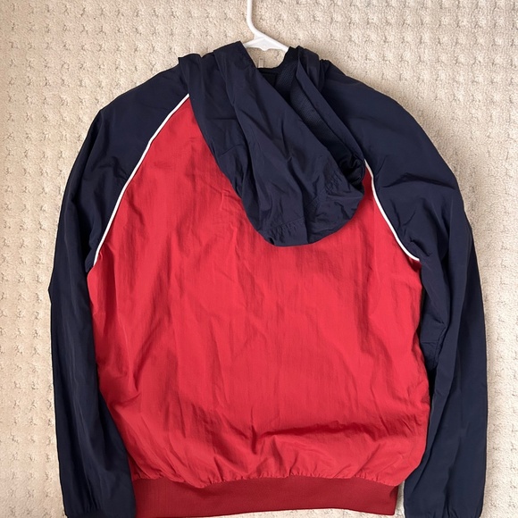 Adidas Women's Pullover Windbreaker Color-block Hoodie Jacket - Picture 2 of 3